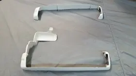 20675366 Cadillac 1990 Eldorado Driver Seat Base Bottom Trim 2 Pieces White 20675366 Cadillac 1990 Eldorado Driver Seat Base Bottom Trim 2 Pieces White
