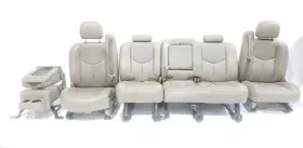 202-02628bl Chevrolet Truck 2003 2006 Silverado 3500 Oem Full Set Seats With Console Minor Damage