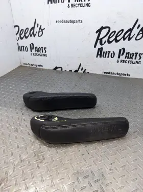 131.ch1415 Chrysler Pair 2 2011-2016 Town And Country Arm Rests Armrests Black Leather 11