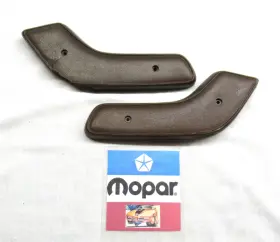 3520084 Dodge Plymouth 1971 Charger Road Runner Gtx Standard Bench Seat Hinge Covers Set Saddle Brown 3520084 Dodge Plymouth 1971 Charger Road Runner Gtx Standard Bench Seat Hinge Covers Set Saddle Brown