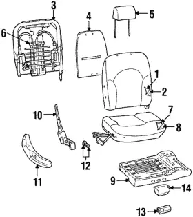 1f3z-5462649-aa Ford Genuine Latch Assembly