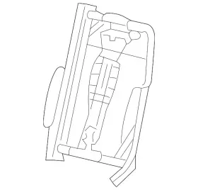 6l3z-1861019-a Ford Genuine Seat Back Frame
