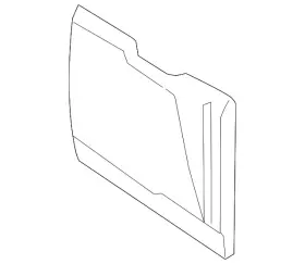 7a2z-7840300-d Ford Genuine Access Panel
