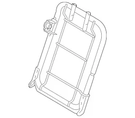9t1z-17666a00-a Ford Genuine Seat Back Frame