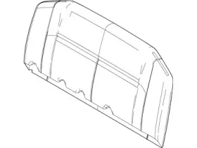 Ac2z-1666600-fa Ford Genuine Rear Seat Back Cover Assembly Ac2z-1666600-fa Ford Genuine Rear Seat Back Cover Assembly