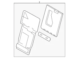 Bl3z-18644a22-cb Ford Genuine Armrest Assembly Bl3z-18644a22-cb Ford Genuine Armrest Assembly