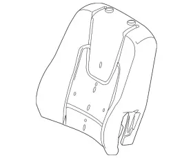 Ce5z-5464810-a Ford Genuine Seat Back Pad