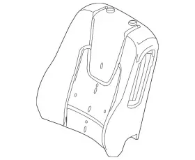 Ce5z-5464811-b Ford Genuine Seat Back Pad