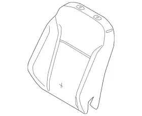 Cj5z-7864811-a Ford Genuine Seat Back Pad