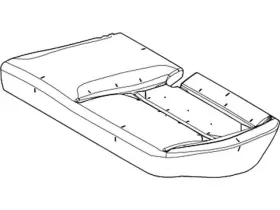 Cv6z-5863840-c Ford Genuine Seat Cushion Pad