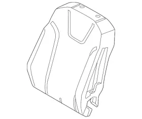 Cv6z-5864811-c Ford Genuine Seat Back Pad