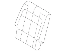 Ford Da8z-7466600-cc Genuine Seat Back Cushion Cover