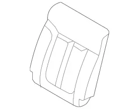 Dl3z-1666601-lc Ford Genuine Seat Back Cover