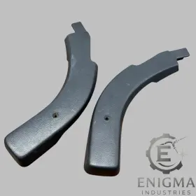 Ford F2tb-1561635-aa 87-91 F150 F250 F350 Bench Seat End Hinges Trim Caps Pair Lh / Rh Black Oem