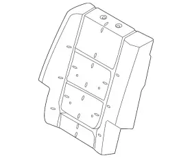 Fb5z-7866800-b Ford Genuine Seat Back Pad