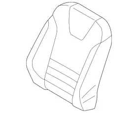 Fj5z-7864416-bg Ford Genuine Seat Back Cover