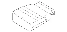 Fl3z-18632a22-a Ford Genuine Seat Cushion Pad