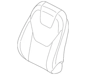 Ft4z-5864417-bd Ford Genuine Seat Back Cover