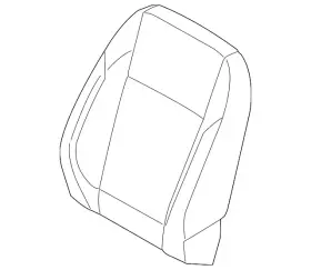 Gj5z-7864417-cd Ford Genuine Seat Back Cover