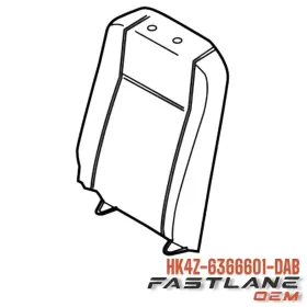Hk4z-6366601-dab Ford 2017-2023 Transit-150 Seat Back Cushion Cover Rr New Oem Hk4z-6366601-dab Ford 2017-2023 Transit-150 Seat Back Cushion Cover Rr New Oem
