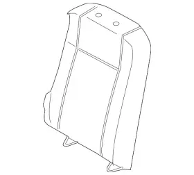 Ford Hk4z-6366601-lab Genuine Seat Back Cushion Cover