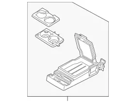 Ford Hp5z-5467112-bd Genuine Armrest Assembly