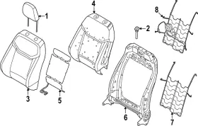 Hu5z-9665500-g Ford Genuine Lumbar Support