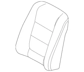 Jb5z-7864417-ca Ford Genuine Seat Back Cover