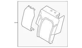Jl1z-78632a22-l Ford Genuine Seat Back Pad Jl1z-78632a22-l Ford Genuine Seat Back Pad