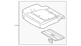 Jl3z-63632a22-a Ford Genuine Seat Cushion Pad Jl3z-63632a22-a Ford Genuine Seat Cushion Pad