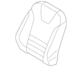 Kj5z-7864417-aa Ford Genuine Seat Back Cover