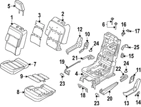 L1mz-99613a10-cl Ford Genuine Seat Frame