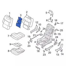 Lb5z-14d696-l Ford Genuine Seat Cushion Heater