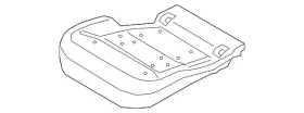 Lb5z-7863840-a Ford Genuine Seat Cushion Pad