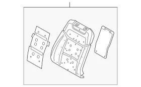 Lb5z-7864810-d Ford Genuine Seat Back Pad