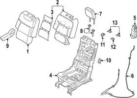 Lb5z-7867112-ba Ford Genuine Armrest