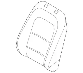 Lj6z-7864417-bc Ford Genuine Seat Back Cover Lj6z-7864417-bc Ford Genuine Seat Back Cover