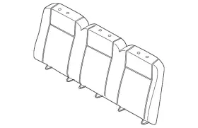 Lk4z-9966600-al Ford Genuine Seat Back Cover