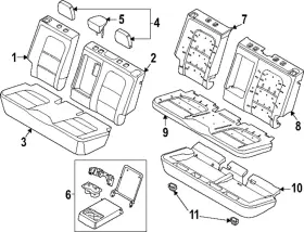 M1pz-7867112-bc Ford Genuine Armrest Assembly