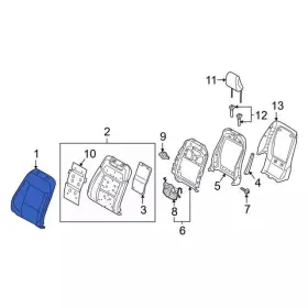 Mb5z-7864417-da Ford Genuine Seat Back Cover