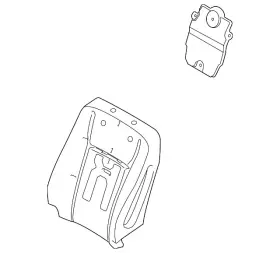 Ml3z-1564810-a Ford Genuine Seat Back Pad Ml3z-1564810-a Ford Genuine Seat Back Pad