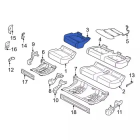 Ml3z-1663223-c Ford Genuine Seat Cushion Pad