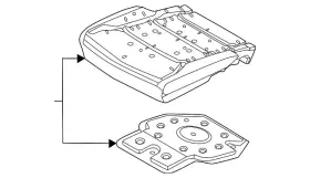 Ford Ml3z-1663223-d Genuine Seat Cushion Foam Ml3z1663223d