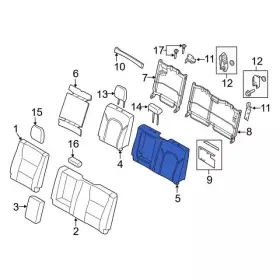 Ml3z-1664810-b Ford Genuine Seat Back Pad Ml3z-1664810-b Ford Genuine Seat Back Pad