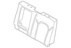Ml3z-1666801-e Ford Genuine Seat Back Pad Ml3z-1666801-e Ford Genuine Seat Back Pad