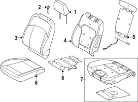N1wz-26632a22-c Ford Genuine Seat Cushion Foam