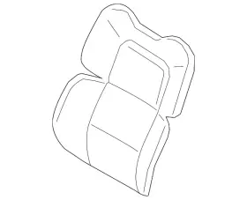 Nl7z-7864416-na Ford Genuine Seat Back Cover
