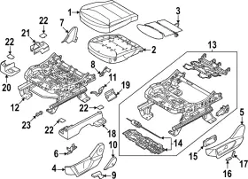 Ford Nz6z-26632a23-b Genuine Seat Cushion Pad