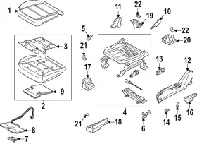 Rb5z-78632a23-a Ford Genuine Seat Cushion Pad