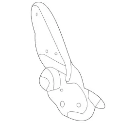 Ford Yr3z-7662648-aa Genuine Folding Seat Latch
